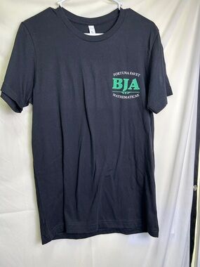 Bella Canvas Black Short Sleeve Tee with Green BJA Chest Logo